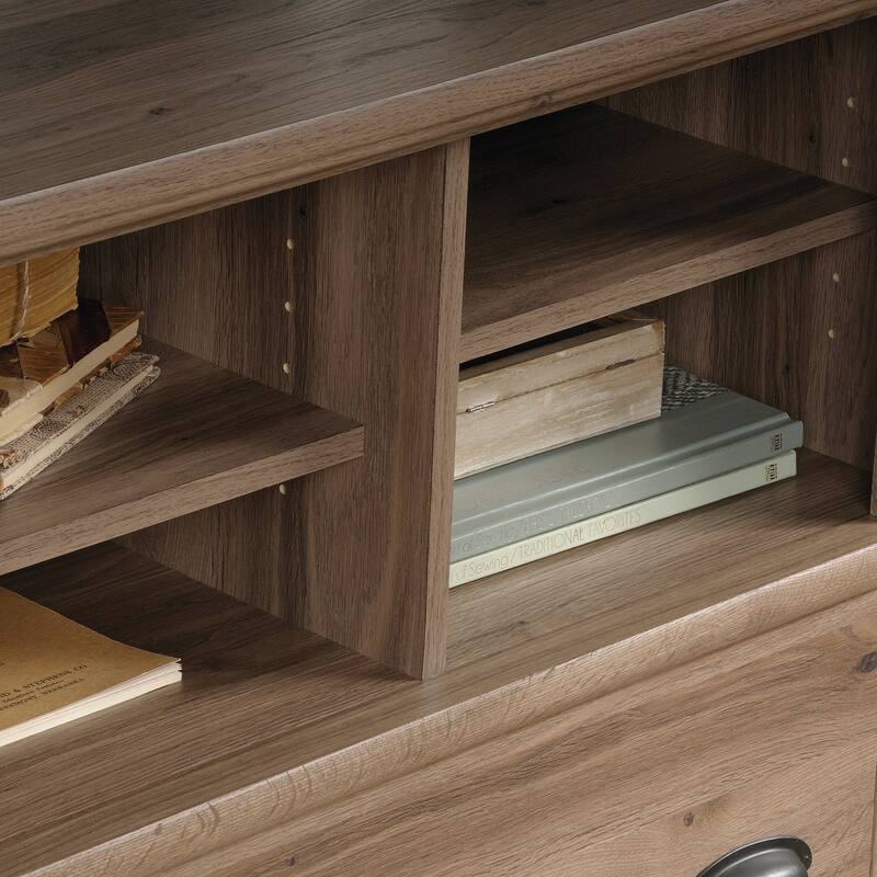Engineered Wood Coastal Lateral File with Storage Solution, Brown - 31.97" W × 21.18" D × 31.02" H