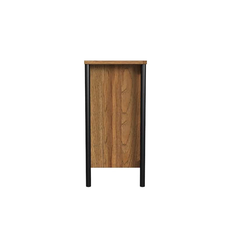 Norcross 6-Drawer Rubberwood Dresser, Hickory