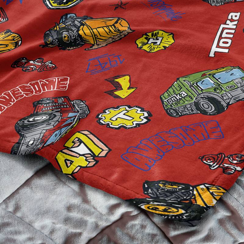 Hasbro Tonka Silk Touch Throw Blanket