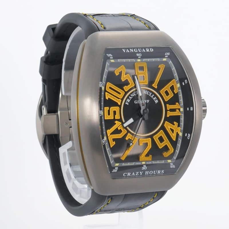 Franck Muller Vanguard Crazy Hours Men's Watch - Black And Yellow