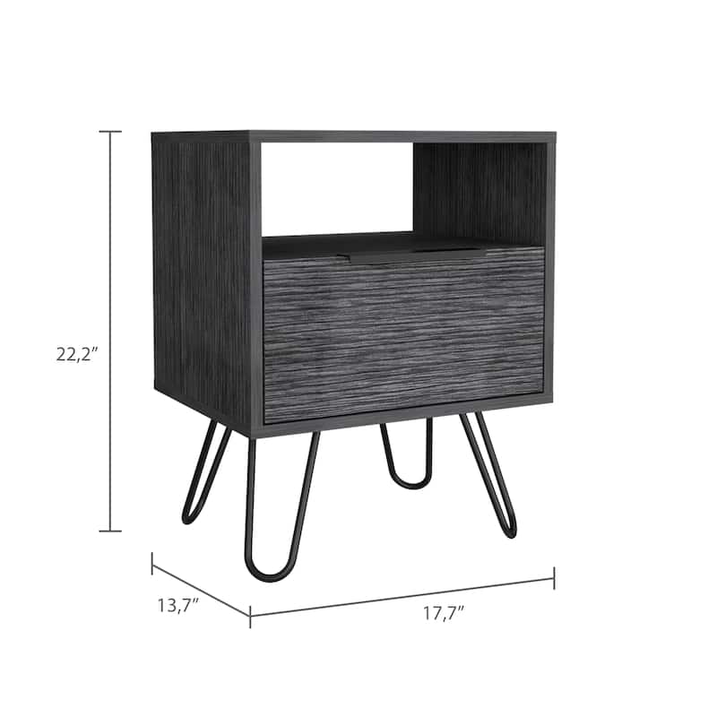 Eagle Creek 1-Shelf 1-Drawer Nightstand