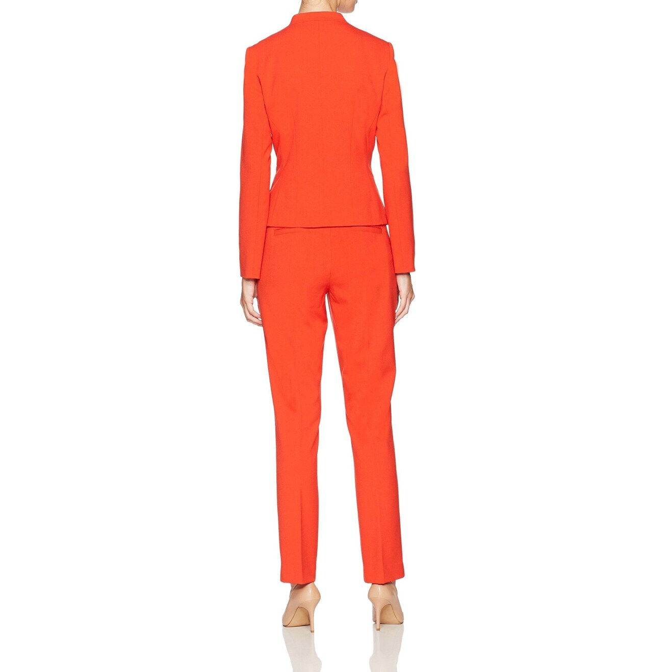 red 2 piece suit womens