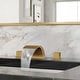 preview thumbnail 18 of 34, Double Handle Waterfall Bathroom Faucet with Pop-up Drain,Widespread 3 Hole Bathroom Sink Faucet
