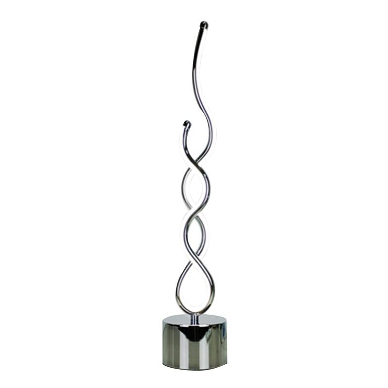 24"H Metal Table Lamp - Chrome