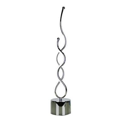 24"H Metal Table Lamp - Chrome