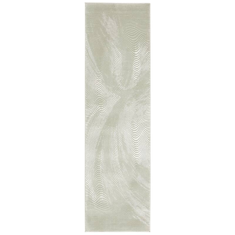 SAFAVIEH Revive Allene Transitional Rug - 2'3" x 8' Runner - Sage/Ivory