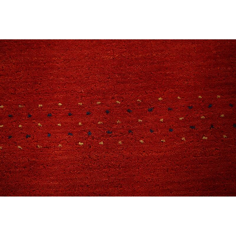 Little Animals Design Gabbeh Indian Rug Handmade Tribal Wool Carpet - 6'7"x 9'11"