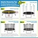 preview thumbnail 3 of 3, Upper Bounce Trampoline Safety Enclosure Net, Fits 15 FT Round Frame, Using 6 Poles, Installs Inside of Frame - Net Only