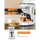 preview thumbnail 6 of 5, Commercial CHEF Coffee Maker, Drip Coffee Maker with Pour Over Filter, White