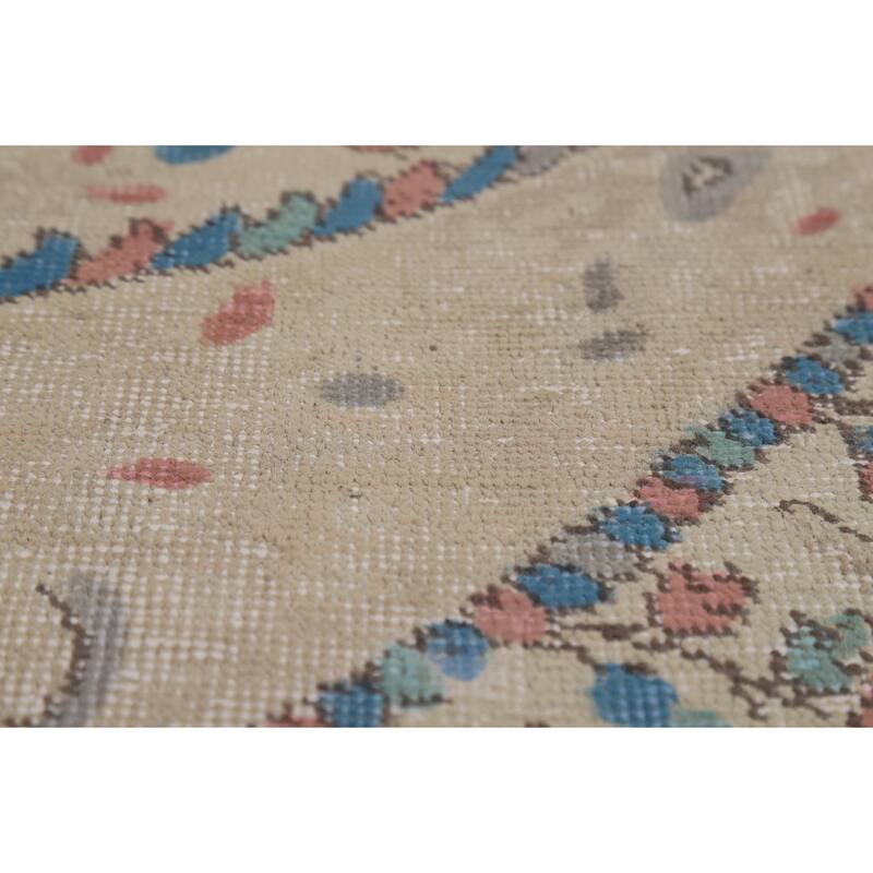 Tabriz Persian Area Rug Hand-Knotted Dining Room Wool Carpet - 7'9"x 11'2"