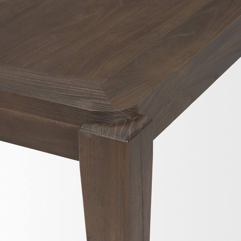 Teva Dark Brown Wood Rectangular 72" Dining Table - 72.0L x 39.0W x 30.0H