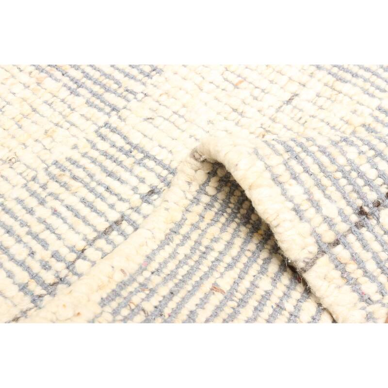 ECARPETGALLERY Braid weave Sienna Cream Wool Rug - 5'2 x 7'7