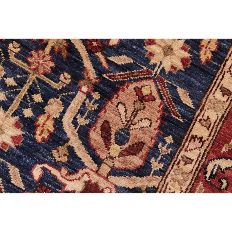 Vintage Herati Bidjar Hand Knotted Wool Rug