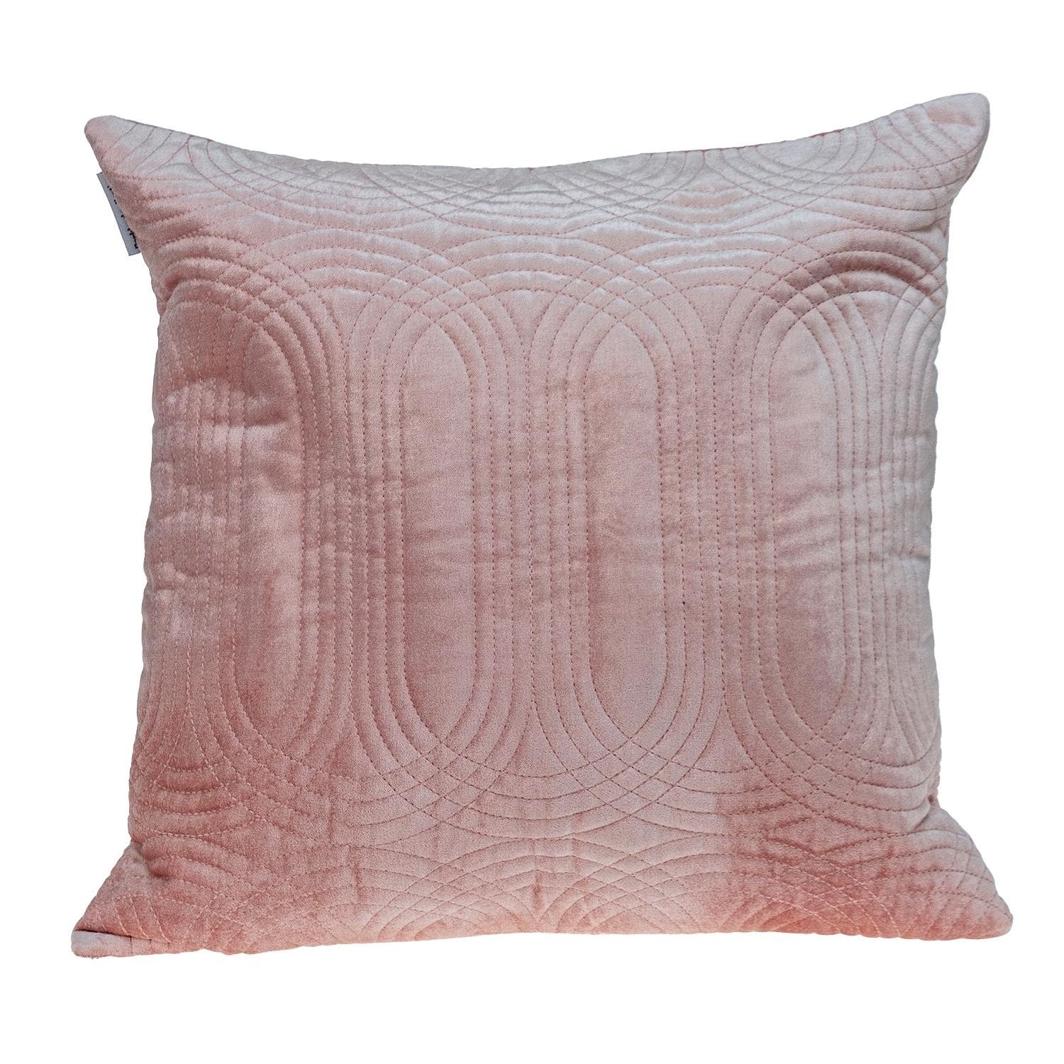 Quilted Velvet Pink Square Throw Pillow On Sale Bed Bath Beyond 39556139