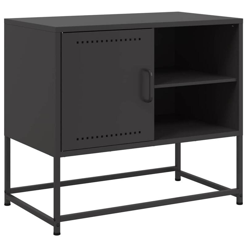 vidaXL TV Stand Entertainment Center Media Unit Living Room Furniture Steel - 15.4 x 26.8 x 23.8