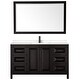 preview thumbnail 14 of 71, Daria 60 Inch Single Vanity, Cultured Marble Top, 58 Inch Mirror