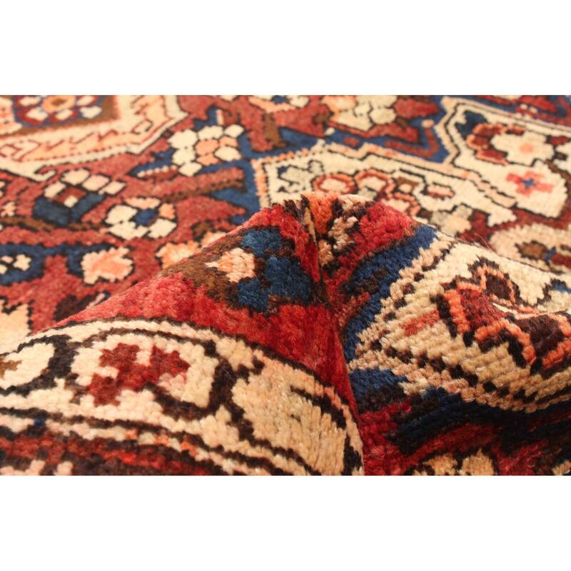 ECARPETGALLERY Hand-knotted Anatolian Vintage Dark Red Wool Rug - 3'7 x 5'8