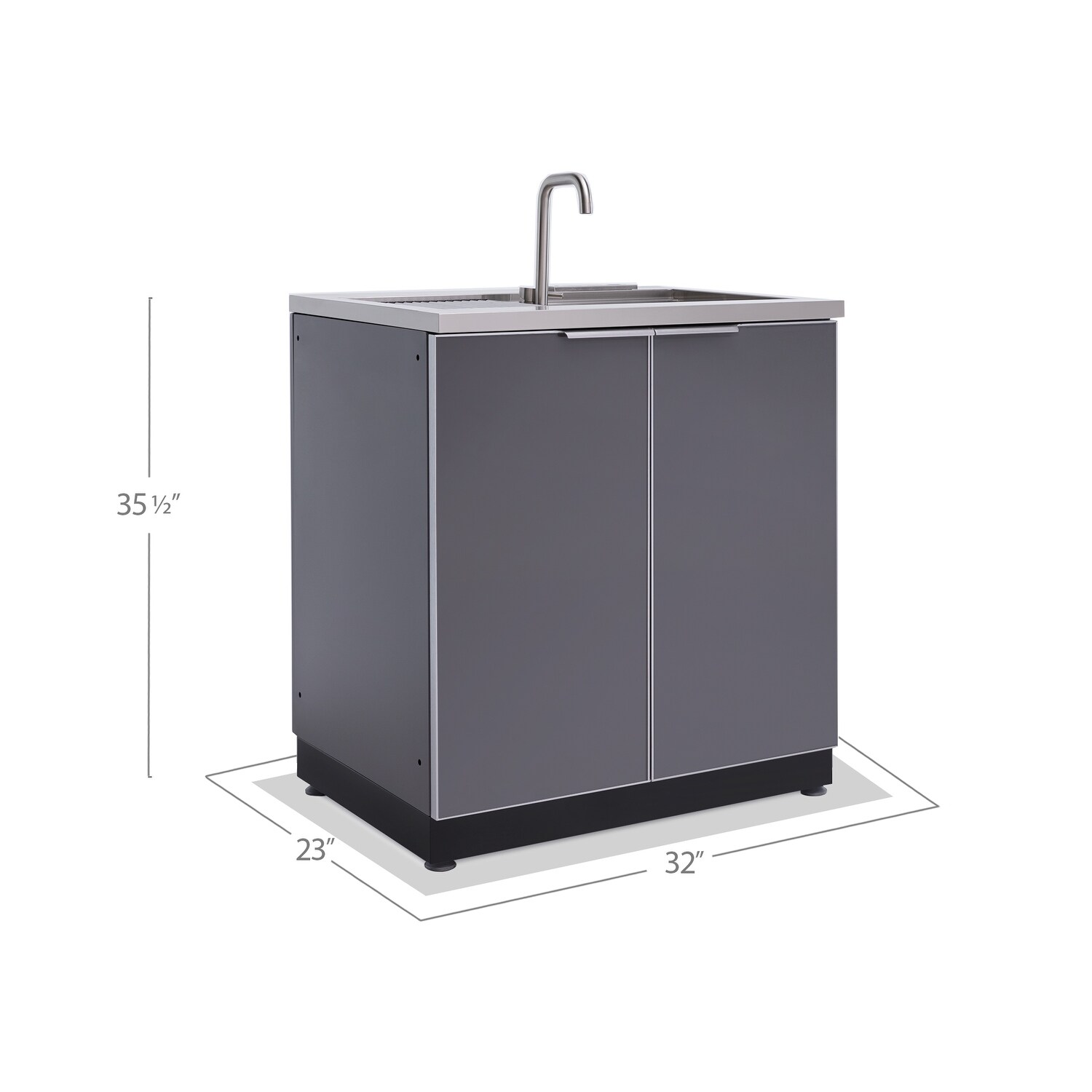 Shop Newage Products Outdoor Kitchen 32 Inch W X 24 Inch D Sink