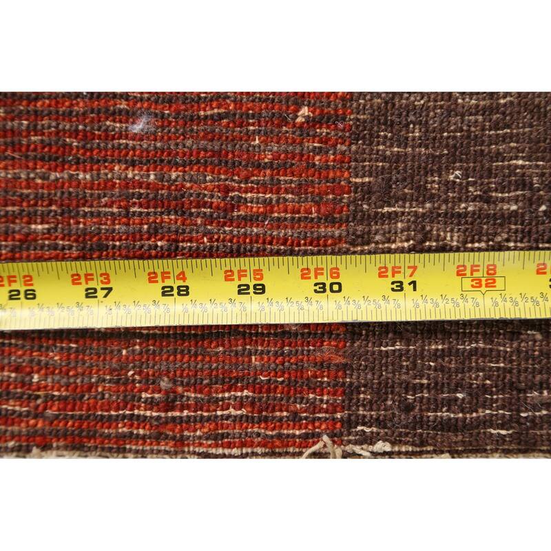 Geometric Gabbeh Kashkoli Oriental Area Rug Wool Handmade Carpet - 12'1" x 18'4"