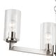 preview thumbnail 3 of 3, Addison 8L LED Nickel Linear Chandelier Island Pendant Light Fixture with Down Light and Switch