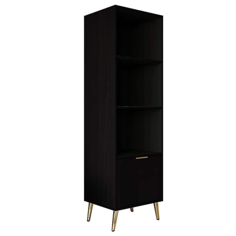 CraftPorch Elegance TV Stand Console with 2 Bookcase Living Room Set