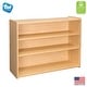 preview thumbnail 1 of 7, Tot Mate Laminate School Age Storage Shelf - 46" x 15" x 37.5" Assembled - Maple