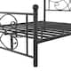 VECELO Metal Bed Frame with High Headboard and Footboard, Platform Beds with Heavy Duty Mattress Foundation