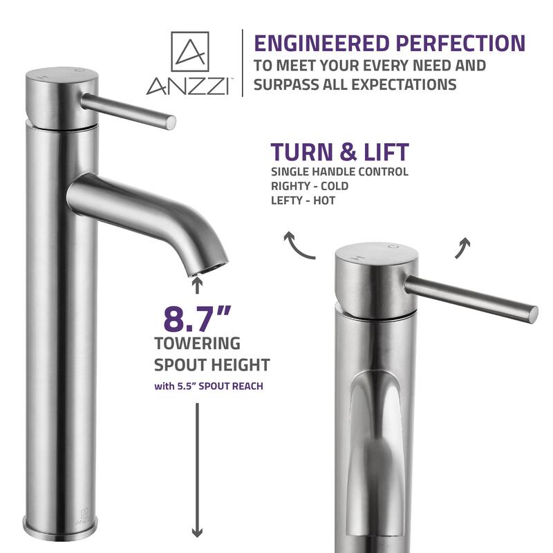 ANZZI Valle Single Handle Bathroom Faucet