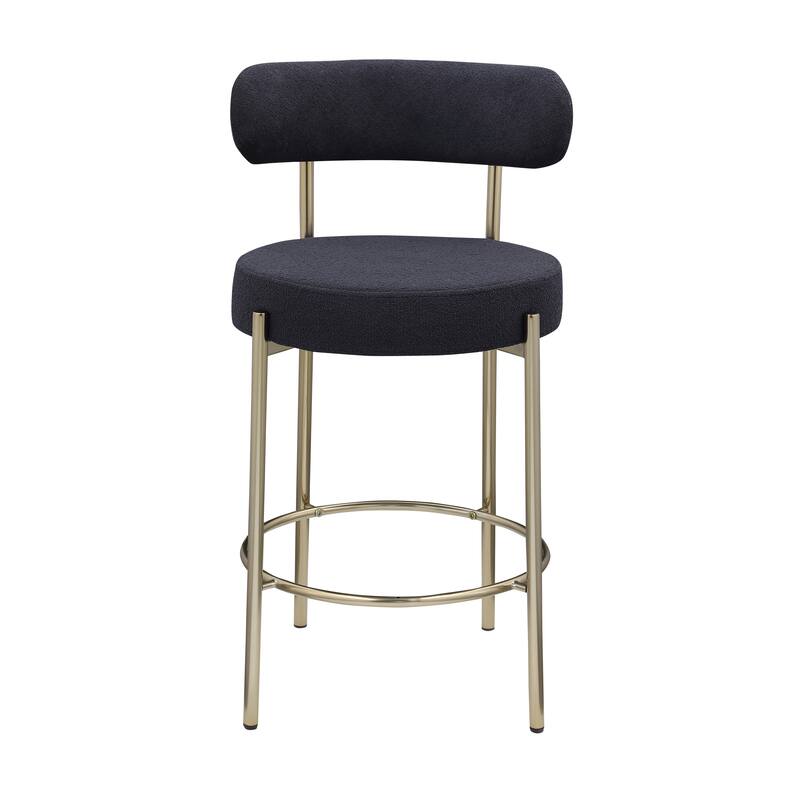 Modern Sherpa Counter Height Stools Set Of 2