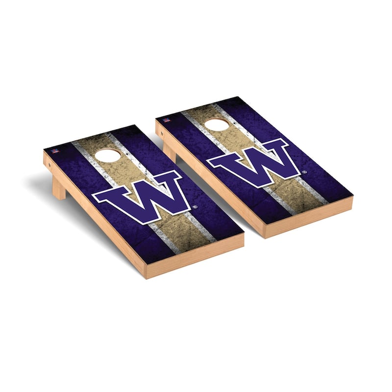 Washington Huskies 2x4 Pro Cornhole Boards - V8 - Include LED Lights