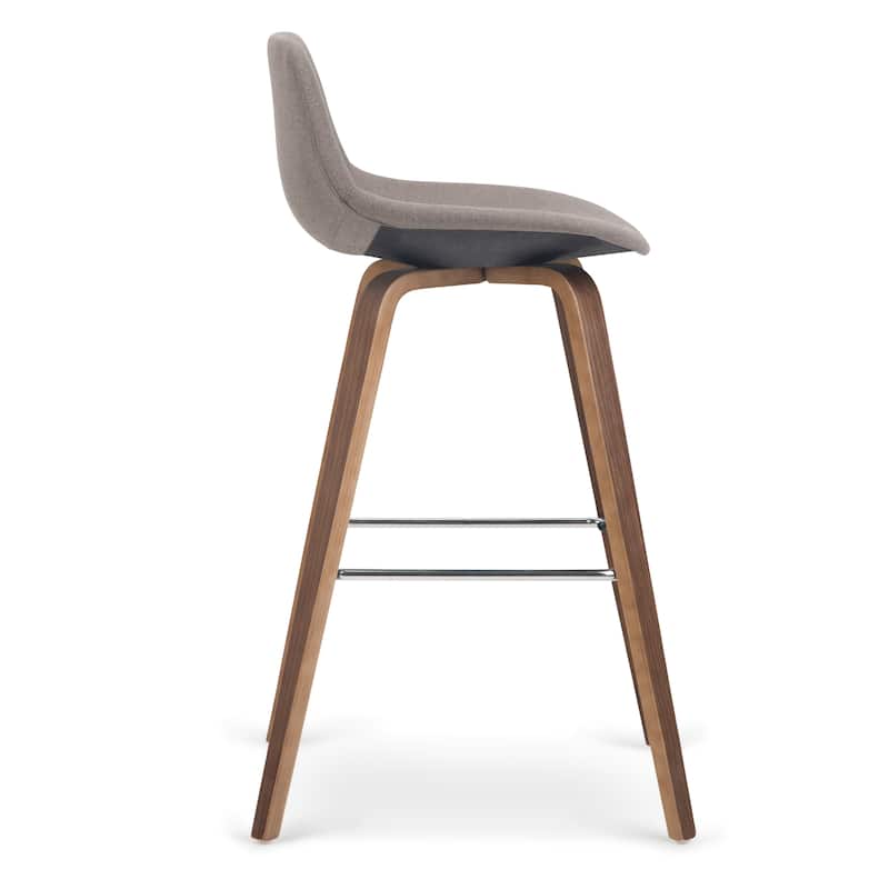 WYNDENHALL Cacey Mid Century Modern Bentwood Counter Height Stool (Set of 2) - 20.7'' x 21.1'' x 36.6