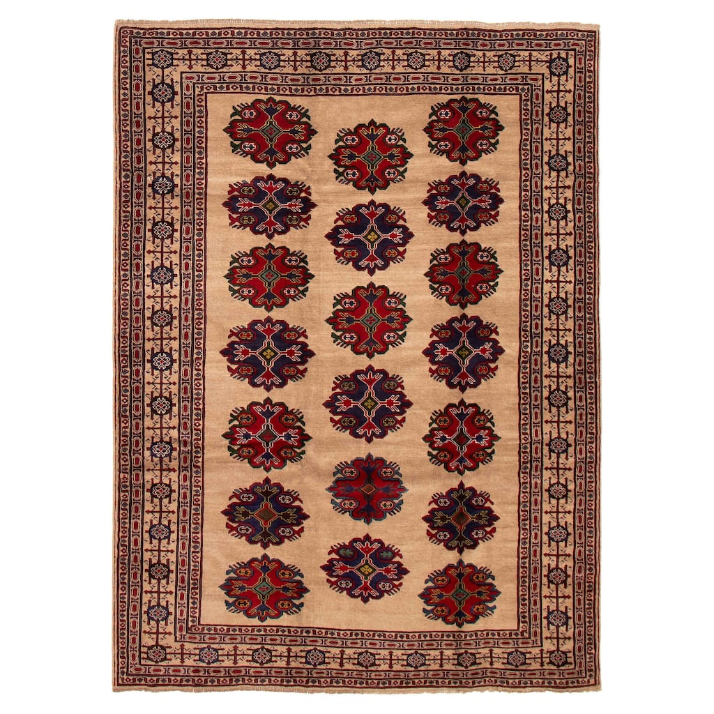 Teimani Tan Rug 6'9" x 9'4" - 6'9 x 9'4