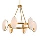preview thumbnail 7 of 7, Uttermost 21379 Oviform 6 Light 30" Wide Chandelier