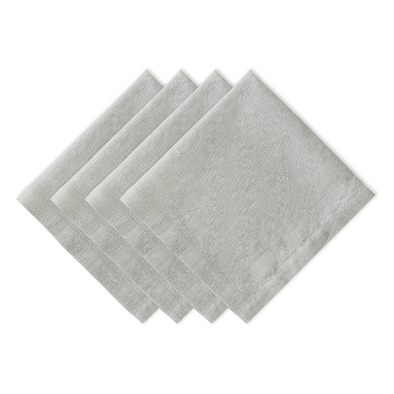 DII Linen Napkin (Set of 4) - Napkin Set, 20x20" - Light Rain
