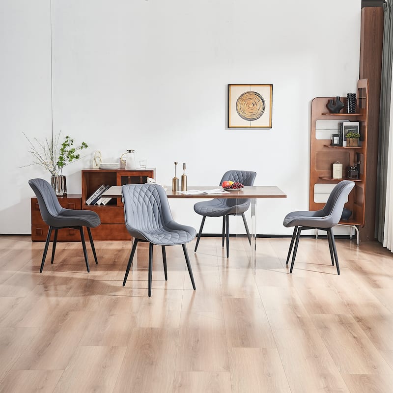 Modern Dining Chairs Set of 2 Upholstered Dining Room Chairs