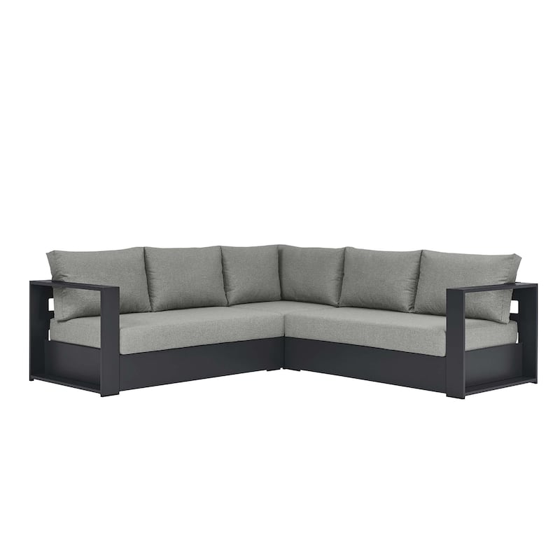 Tahoe Patio Aluminum 3-Piece Sectional Sofa Set