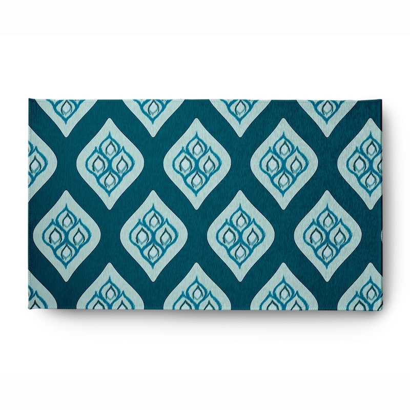 Olgee Bold Pattern Soft Chenille Rug - 3' x 5' - Teal