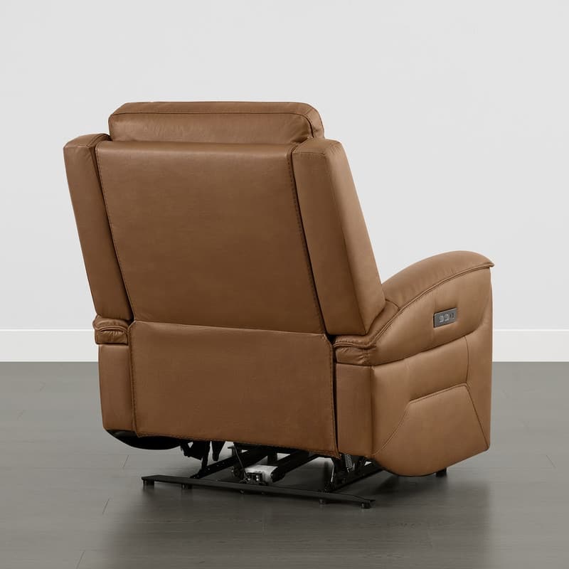 Spruce & Spring Dual Motors Genuine Leather Zero Gravity Recliner with Power Headrest