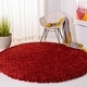 preview thumbnail 30 of 142, SAFAVIEH Handmade Classic Shag Nakhshun Rug 4' x 4' Round - Rust