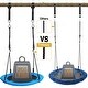 preview thumbnail 7 of 22, Trekassy 700lb 40'' Saucer Tree Swing for Kids Adults 900D Oxford Waterproof with 2pcs Tree Hanging Straps