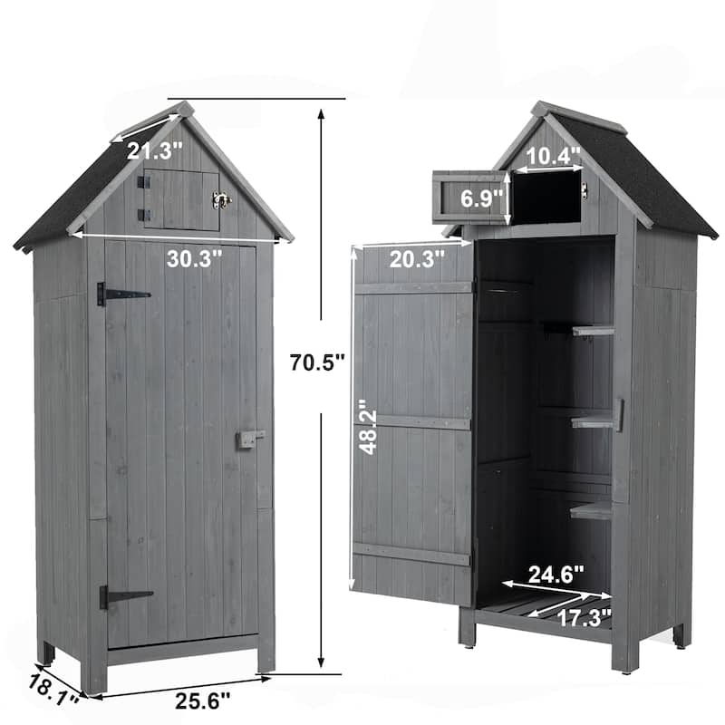 Outdoor Storage Cabinet Garden Tool Shed