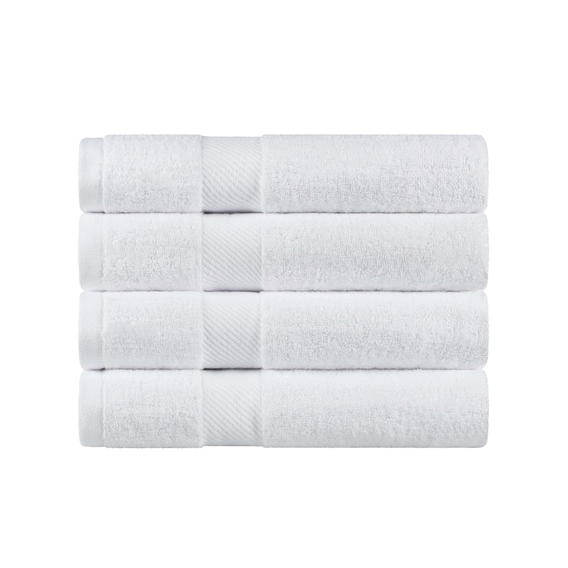 Superior Luxury Solid Highly Absorbent Egyptian Cotton Bath Towel - (Set of 4)