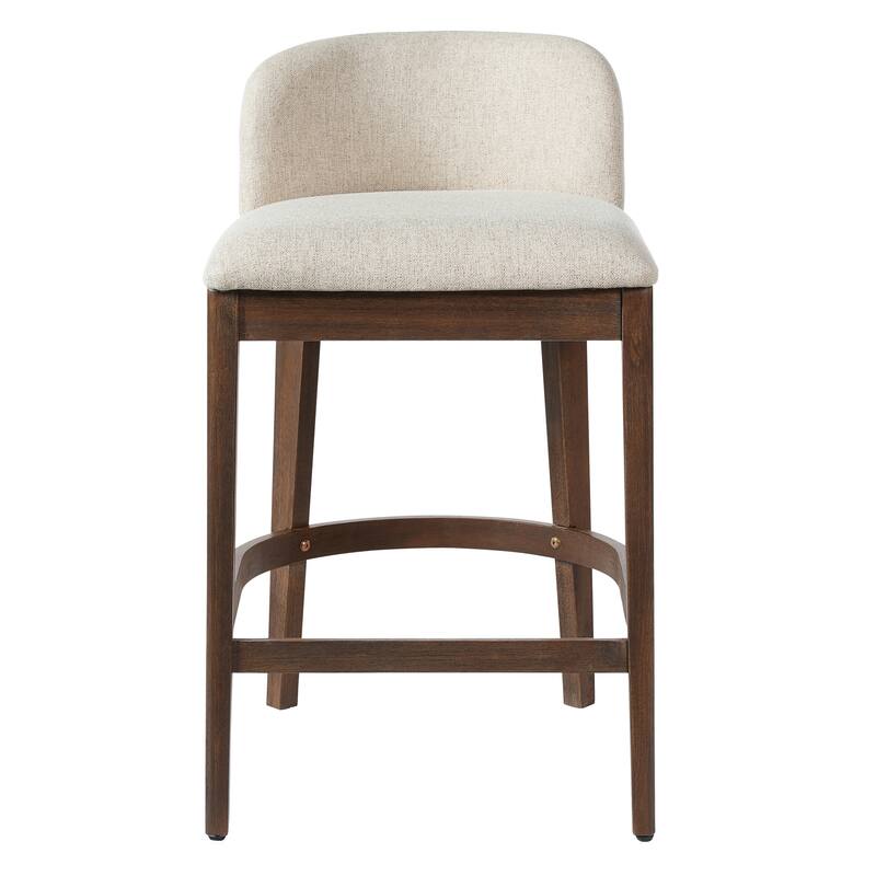 Christopher Knight Home - Calista Modern Wooden Upholstered Counter Stool