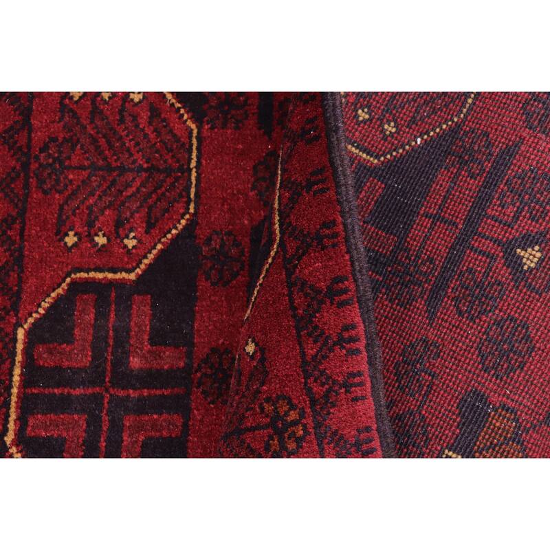 Tribal Biljik Khal Mohammadi Allyson Red/Blue Rug - 2'7'' x 4'0''