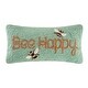 preview thumbnail 1 of 1, Bee Happy Hooked 10x20 Decorative Accent Throw Pillow