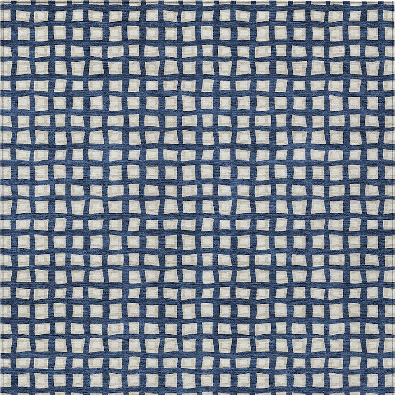 HomeRoots Geometric Transitional Rectangle Outdoor Rug