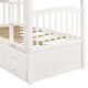 preview thumbnail 15 of 15, Elegant Twin-Over-Twin Bunk Bed with Trundle & Drawers - Stylish,Safe,&Versatile for Kids' Bedrooms
