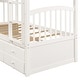 preview thumbnail 5 of 20, Stylish & Simple Twin Bunk Bed with Ladder, Safety Rail, Twin Trundle Bed with 3 Drawers for Bedroom, Guest Room Furniture