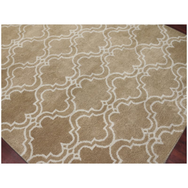 Modern Trellis Hand-Tufted Runner Rug - 2'3" x 8' Runner