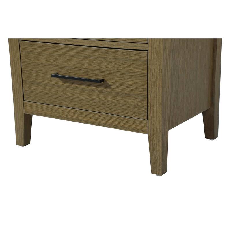 Laura 16-28 Inch Bath Storage Glass Cabinet